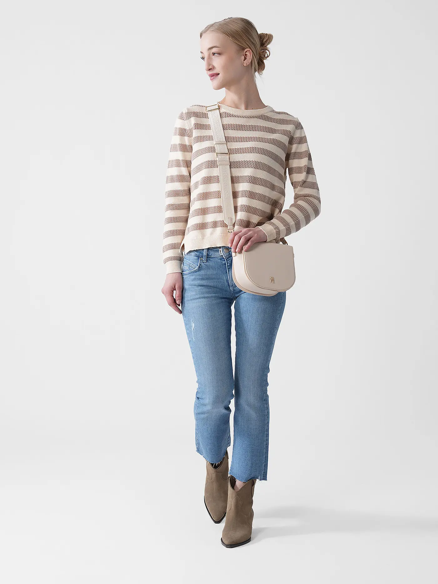 TOMMY HILFIGER | Tasche - Mini Bag TH LOGOTAPE | weiss